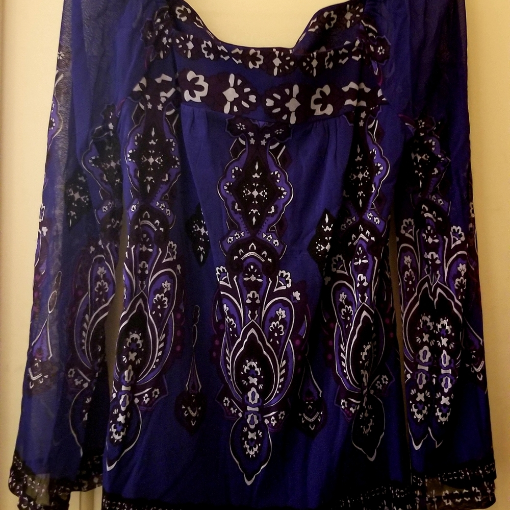 NWT INC boho blouse